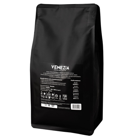 Kawa Ziarnista Venezia BRAZYLIA SANTOS Świeżo Palona 500g