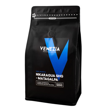 Kawa Ziarnista Venezia NIKARAGUA SHG MATAGALPA Świeżo Palona 500g